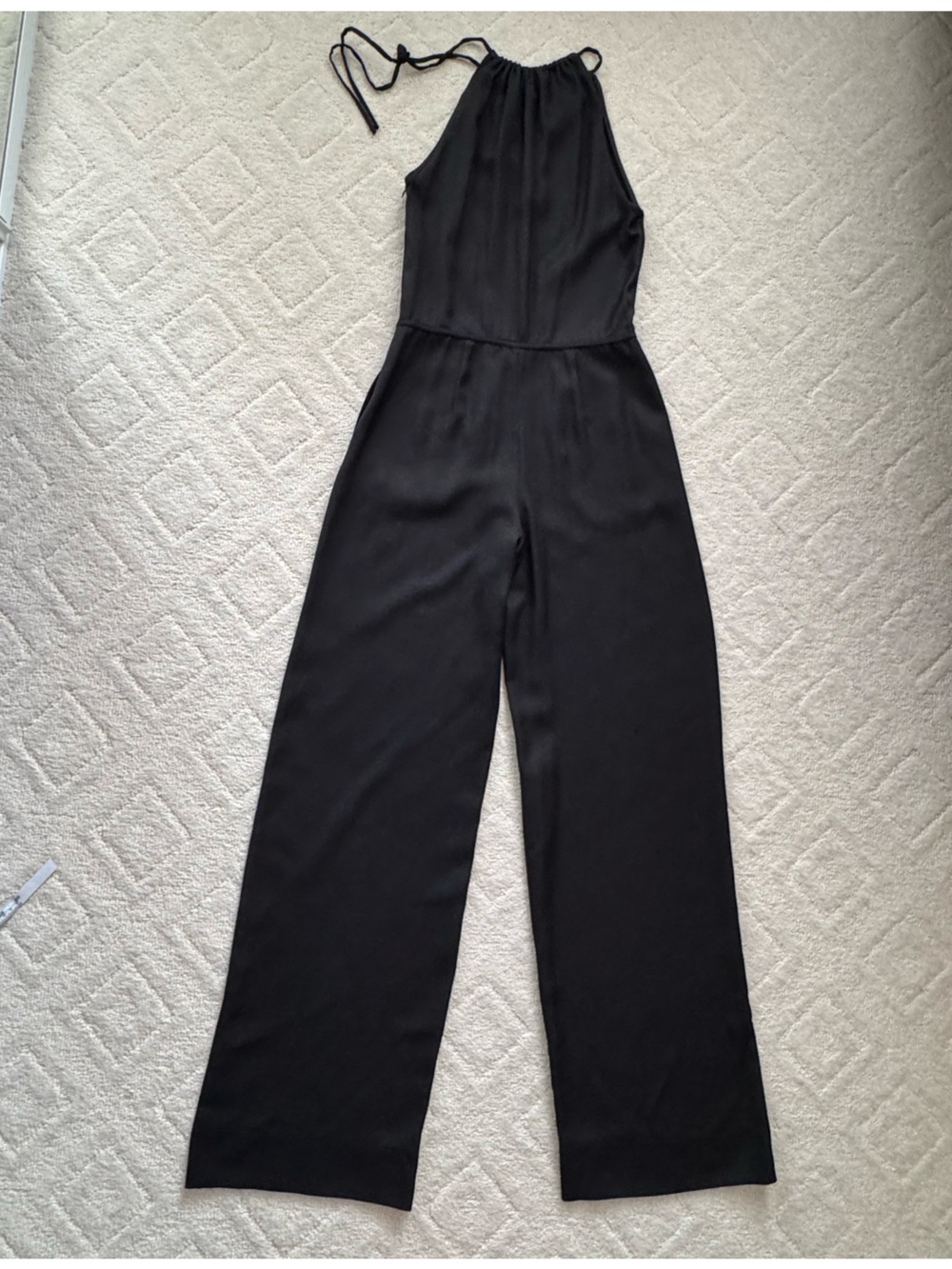 L’Agence Black Halter Neck Wide-Leg Jumpsuit/S/ NWT